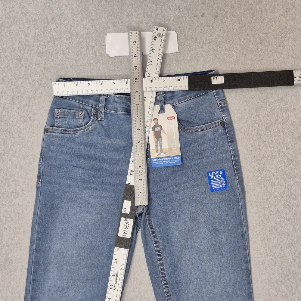Levi's 502 Boys Jeans 26X27 Blue Denim Regular Taper 28
